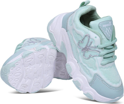 Mukunda Footwear Boys & Girls Lace Casual Boots(Light Green, 4 - 5 Years)