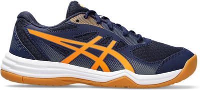 Asics Boys Lace Badminton Shoes(Blue, 5.75 - 6 Years)