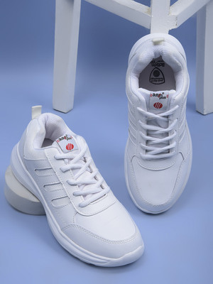 action Boys & Girls Lace Running Shoes(White, 17-18 Years)