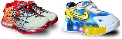 gigahertz Boys Velcro Sneakers(Red, 4 - 4.5 YEARS)