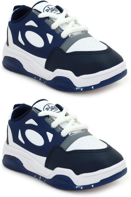 SELCAN Boys & Girls Velcro Sneakers(Blue, 5 - 5.5 Years)