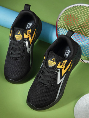 action Boys & Girls Lace Running Shoes(Black, 9-10 Years)