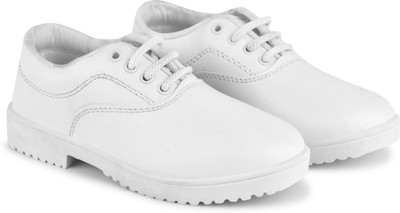 Mky Boys Lace Derby Shoes(White, 18 - 20 Years)