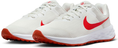 NIKE Boys & Girls Slip on Running Shoes(White, 12-13 Years)