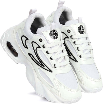 STREETLOOK Boys & Girls Lace Sneakers(White, 11-12)