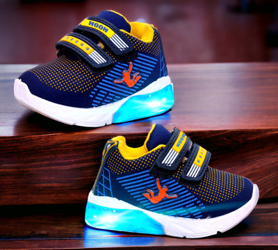 HOOH - Now comfort in fashion Boys & Girls Velcro Running Shoes(Multicolor, 3-3.5 Years)