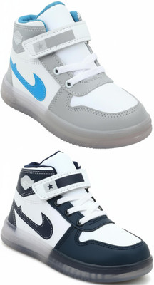 SELCAN Boys & Girls Velcro Sneakers(Grey, 5 - 5.5 Years)