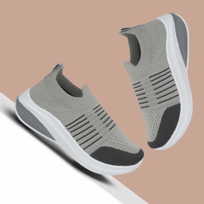 Miss & Chief Boys Slip on Sneakers(Grey)