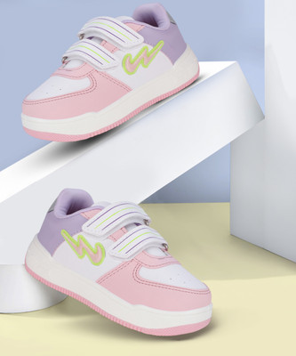 CAMPUS Boys & Girls Velcro Sneakers(White, 4 - 5 Years)