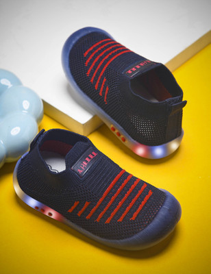 kats Boys & Girls Slip on Sneakers(Dark Blue, 12-15 MONTHS)