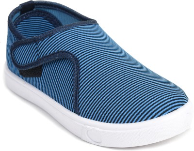 AJANTA Boys & Girls Velcro Loafers(Blue, 10 - 11 Years)