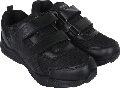 Appalon Boys & Girls Velcro Casual Shoes(Black, 13-14)