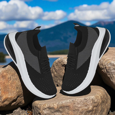Free Kicks Boys Lace Running Shoes(Black, 7.5 - 8 Years)
