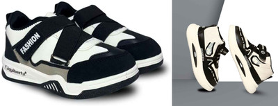 gigahertz Boys & Girls Velcro Sneakers(Black, 2.5 - 3 years)