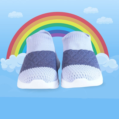 MOON MAMA Boys & Girls Slip on Sneakers(Blue, 2-2.5 Years)