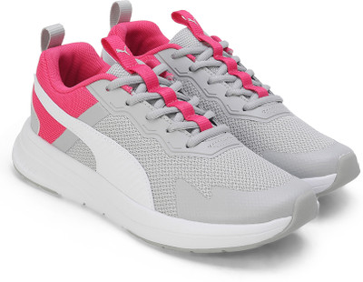 PUMA Boys & Girls Lace Sneakers(Grey, 9-10 Years)