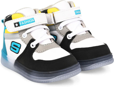 BALAKPLUS Boys & Girls Velcro Sneakers(Green, 5-6 Years)