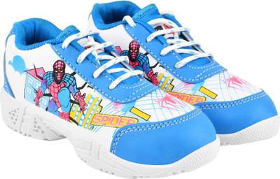 Pu-Pine Boys Lace Sneakers(Light Blue, 2.5 - 3 Years)