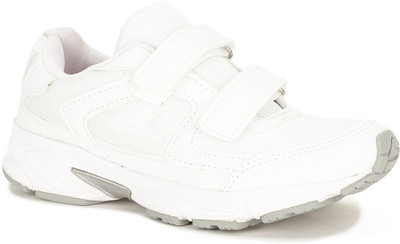 Bata Boys Velcro Running Shoes(White, 11 - 12 YEAR)