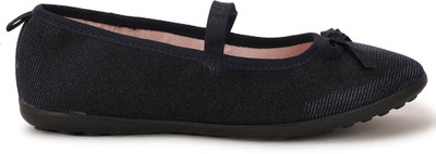 Bubblegummers Girls Slip on Ballerinas(Black, 16 Years & Above)