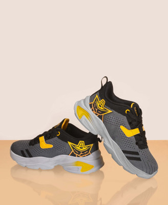 Abros Boys & Girls Lace Running Shoes(Grey, 7-7.5Y)