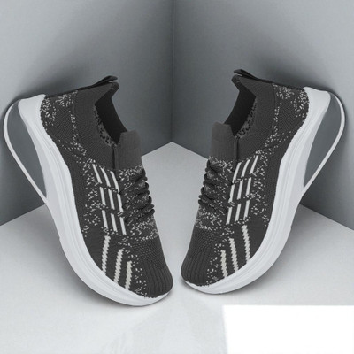 HouseOfCommon Boys Lace Running Shoes(Black, 10.5 - 11 Years)