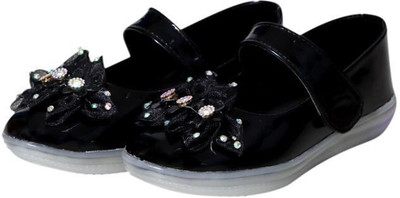 New Collection Girls Slip on Casual Boots(Black, 7-7.5 Years)
