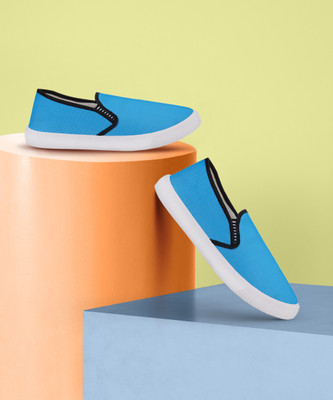 BERSACHE Boys Slip on Sneakers(Blue, 4-4.5 Years)