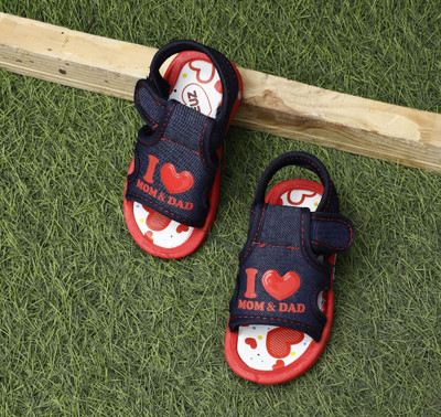 BINOS Barbie Boys & Girls Velcro Clogs(Blue, 9-12 Months)
