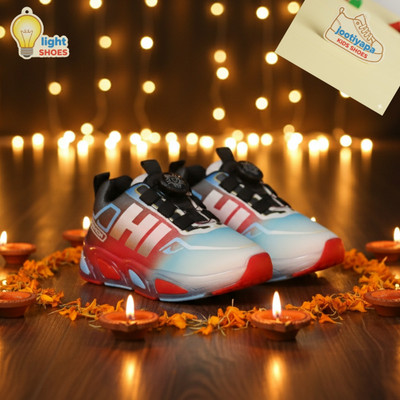 jootiyapa Boys & Girls Lace Sneakers(Red, 2.5-3-Years)
