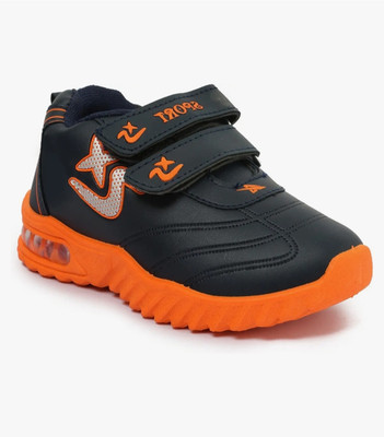 ZNSROYAL Boys & Girls Velcro Sneakers(Black, 3.5 -4 YEARS)