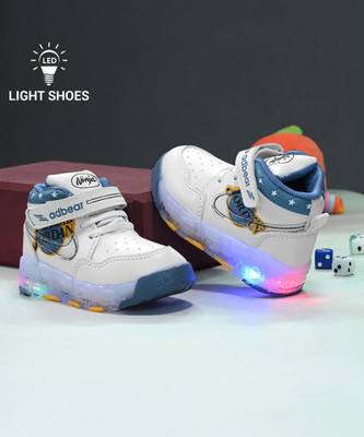 Birde Boys & Girls Lace Sneakers(White, 5-5.5 YEARS)