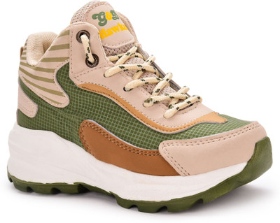 G&D Boys & Girls Lace Running Shoes(Multicolor, 8-9 Years)