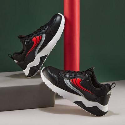 CAMPUS Boys & Girls Lace Sneakers(Black, 9 - 10 Years)
