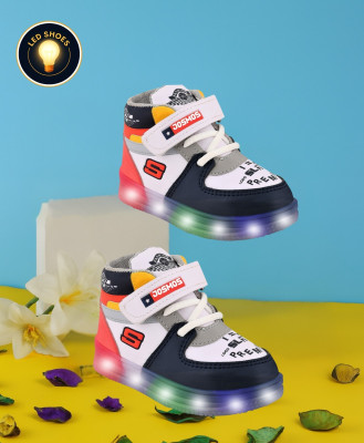 jootiyapa Boys & Girls Velcro Walking Shoes(Red, 2-2.5 YEARS)