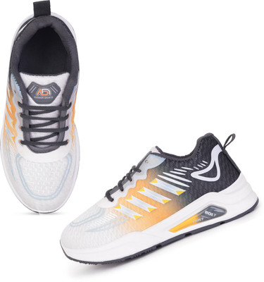 DRACKFOOT Boys & Girls Lace Running Shoes(Orange, 4-4.5 Years)