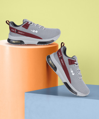 CAMPUS Boys & Girls Lace Running Shoes(Grey, 11 - 12 Years)