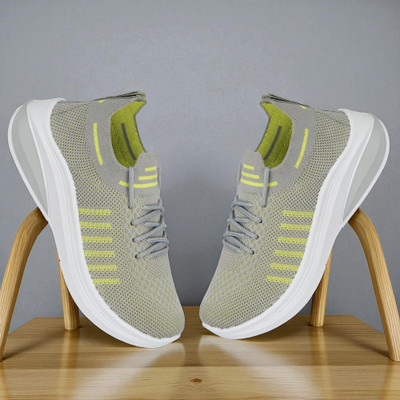 Miss & Chief Boys & Girls Lace Sneakers(Grey, 11 - 11.5 Years)