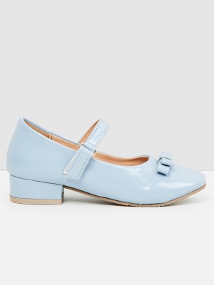 MAX Girls Buckle Ballerinas(Light Blue)