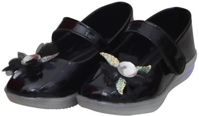 New Collection Girls Velcro Casual Boots(Black, 5-6 Years)