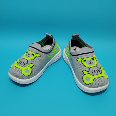Spacer Boys & Girls Slip on Walking Shoes(Grey, 12-15 months)