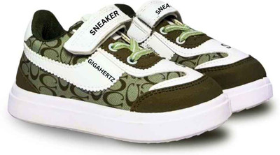 gigahertz Boys & Girls Velcro Sneakers(Light Green, 2.5 - 3 years)
