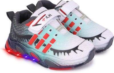 ABN Boys & Girls Lace Running Shoes(Multicolor, 5-5.5 Years)