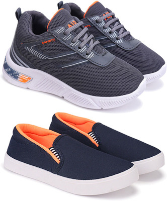 ORICUM Boys Lace Running Shoes(Multicolor, 10-11 Years)