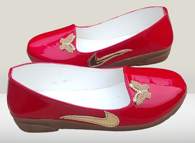 NEWLATESTGOODLOOKING & PERFECTFEELING WITH DEVICE Girls Slip on Loafers(Red, 8.5-9 year)