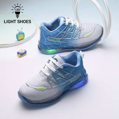 Birde Boys & Girls Lace Walking Shoes(Blue, 7.5-8 YEARS)