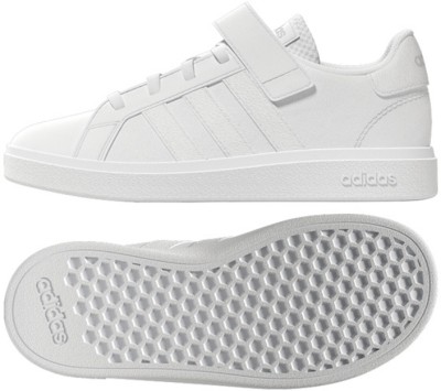 Adidas Kids Boys & Girls Lace Running Shoes(White)