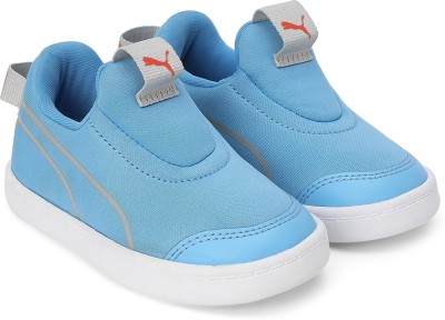 PUMA Courtflex v2 Boys & Girls Slip on Sneakers(Blue)