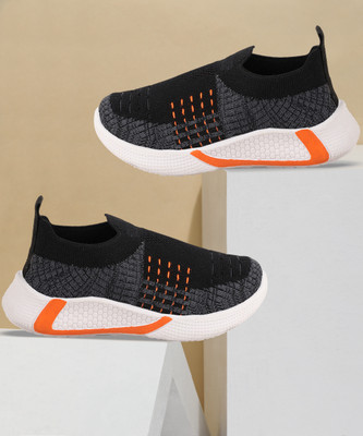 Billion Boys & Girls Slip on Sneakers(Black, 2 - 2.5 Years)