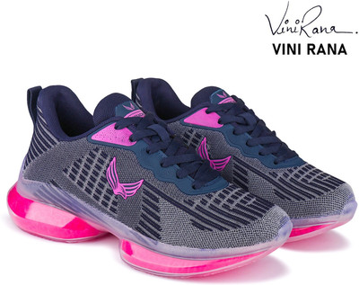 BERSACHE Girls Lace Running Shoes(Blue, 10 - 11 Years)